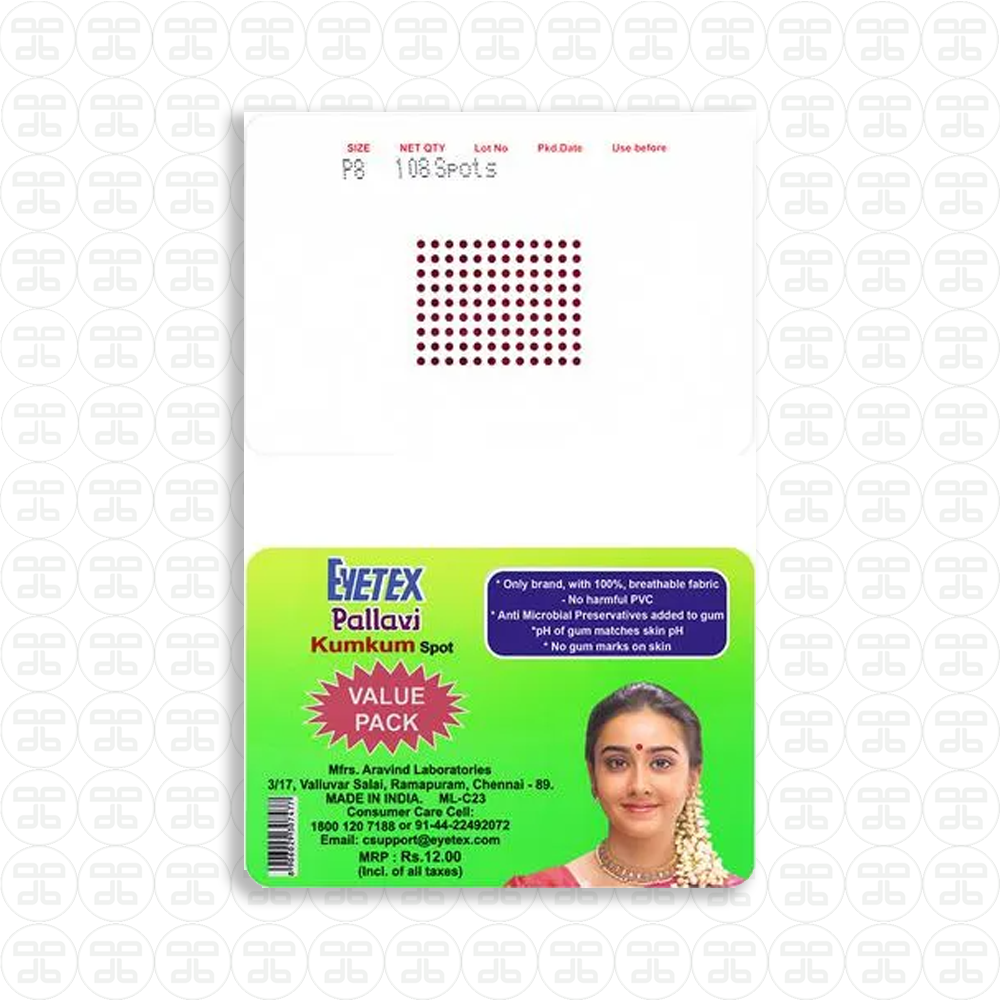 Eyetex Pallavi Kumkum Spot Bindi - Main Image