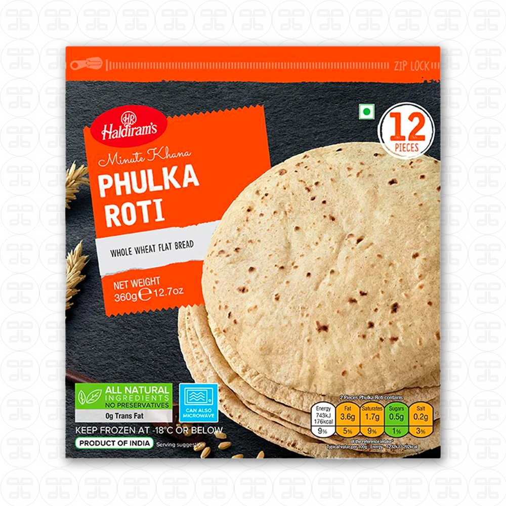 Haldiram's Phulka Roti (Frozen) – dbanyan